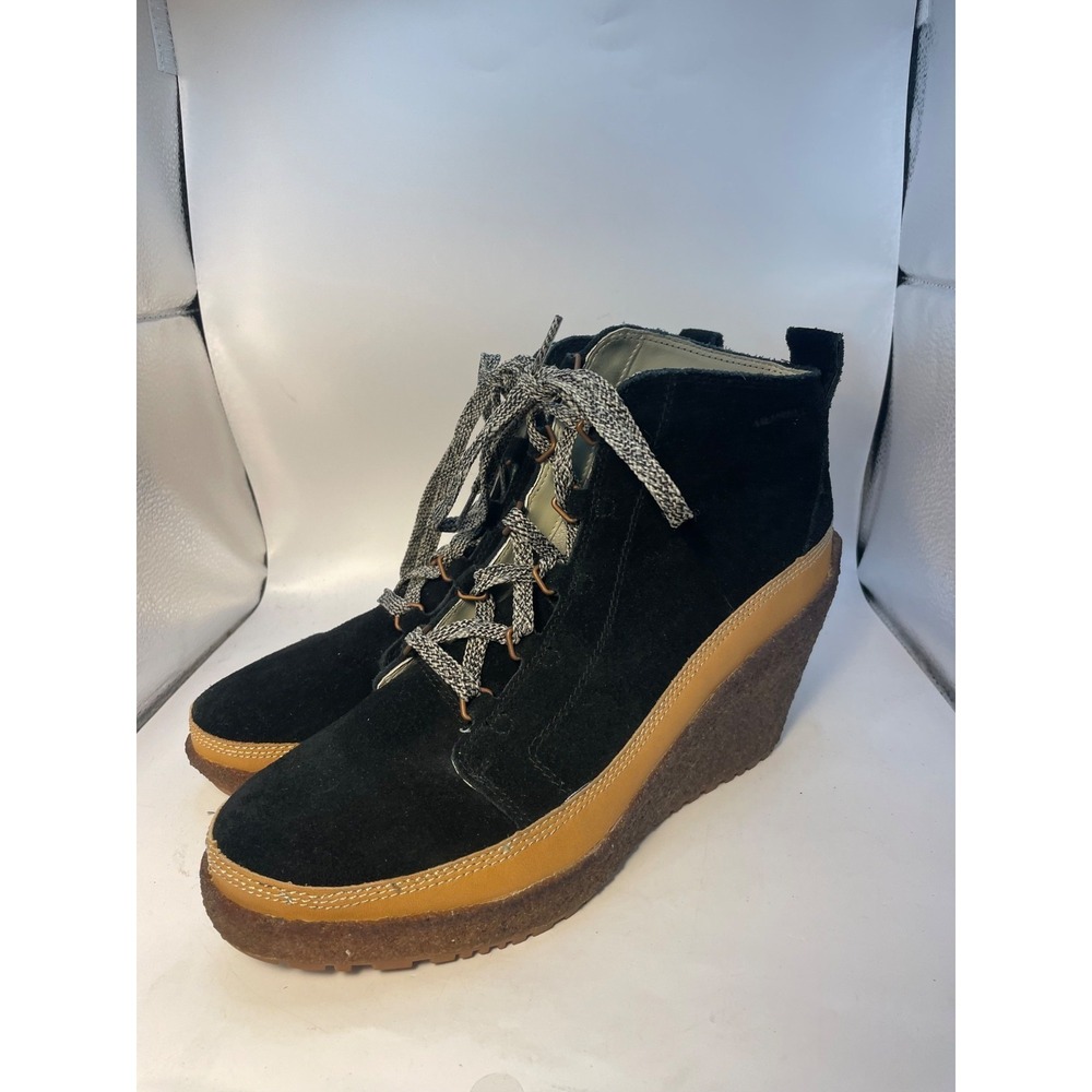 Merrell Tremblant Wedge Lace Winter Boots Womens Size 9.5 Black J94768 New